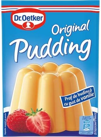 Dr. Oetker Original Instant Pudding Mix - Selection of Flavours - 3 Sachets of 40g Each (Vanilla Flavour)