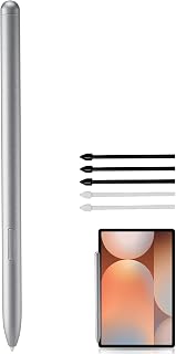Galaxy Tab S10+/S10 Ultra Stylus Pen Replacement for Samsung Galaxy Tab S10+/S10 Ultra S Pen, Tab S10+/S10 Ultra S Pen for Samsung Galaxy Tab S10+/S10 Ultra Stylus Pen+5 Tips(WithoutBluetooth, Silver)