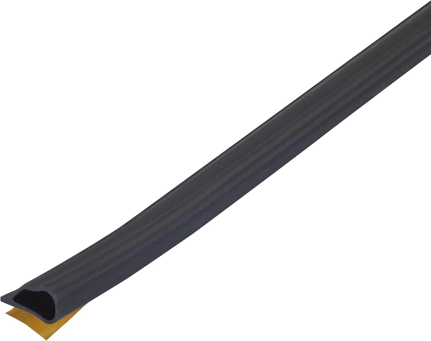 M-D Building Products Black MD Building Products 68668 1/2-Inch by 20-Feet Silicone Door Seal, 1/2" x 20'
