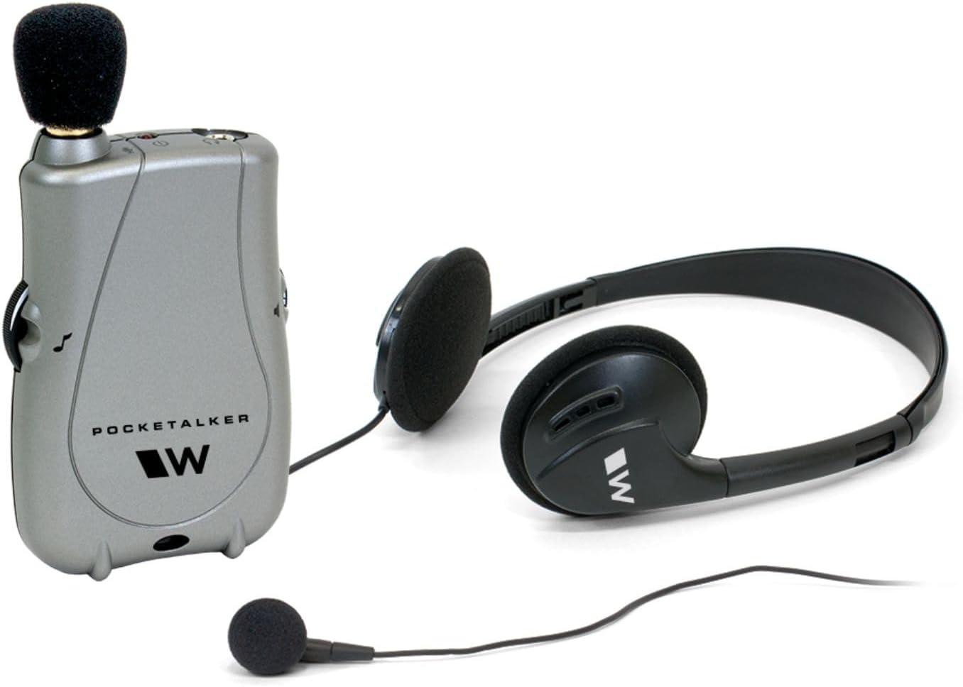 Williams Sound Pocketalker Ultra Hearing Amplifier | Easy-to-Use Hearing Amplifier for Seniors | Amplified Sound Assistive Listening Device with Headphones for Elderly | Hearing Assist Earbuds