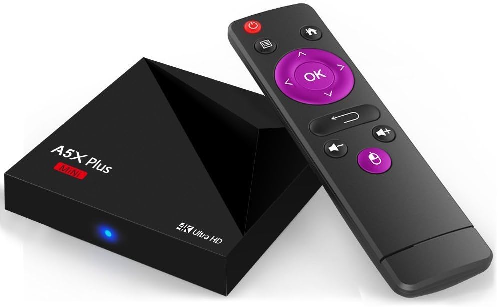 JUSTOP A5X Plus Android 8.1 Oreo TV Box Quad Core 2GB Ram 16GB Storage 4K Ultra HD Network Media Player WI-FI, HDMI 2.0, HDR, USB 3.0