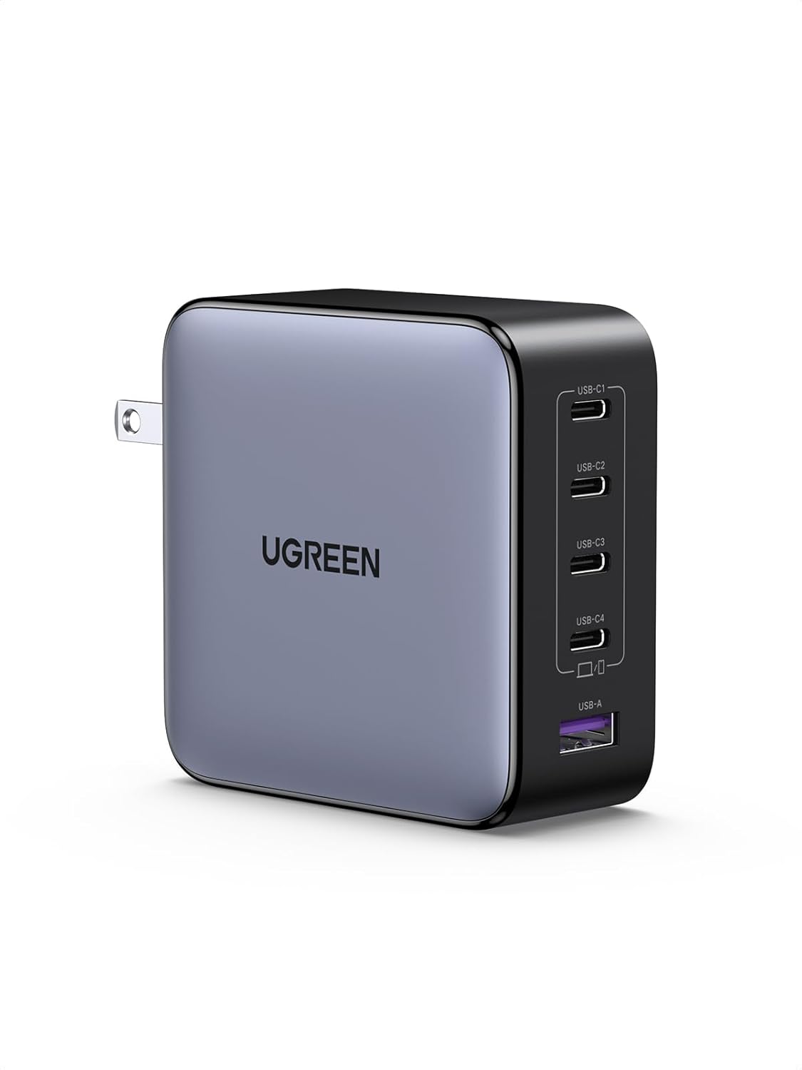 UGREEN Nexode 100W USB C Charger Block, 5-Port GaN Charger Type C Charger Fast Charging Laotop Charger Compatible with MacBook Pro/Air, iPhone 16/15, Galaxy S24, iPad Air, Pixel 8, Steam Deck