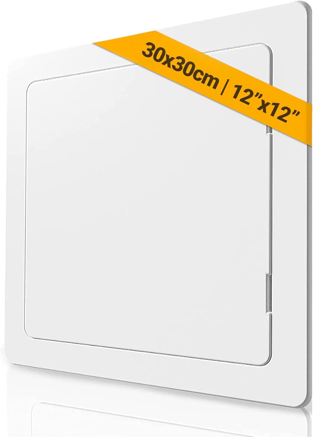 Proxinova Paintable Access Panel 300x300 mm, High-Grade ABS Plastic Panels for Inspection Hatch, Fuse Box Cover Cabinet, Wall and Ceiling, Conceals Wires, Meters, Pipes, Fits Flush to Surfaces