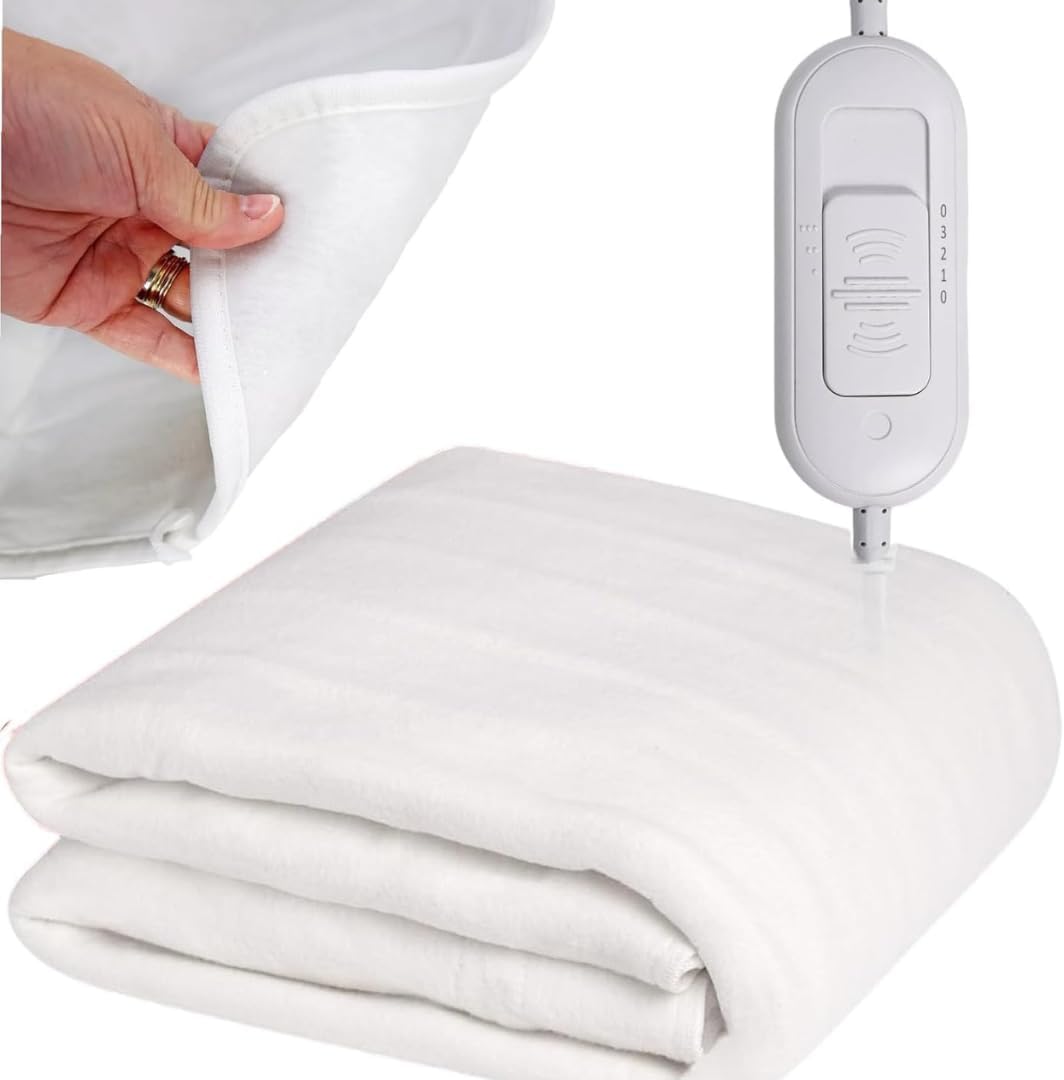 Electric Underblanket - Heated Blanket with Adjustable Temperature Control, Soft Fleece, Fast Heating, Energy Efficient, Machine Washable (Double)