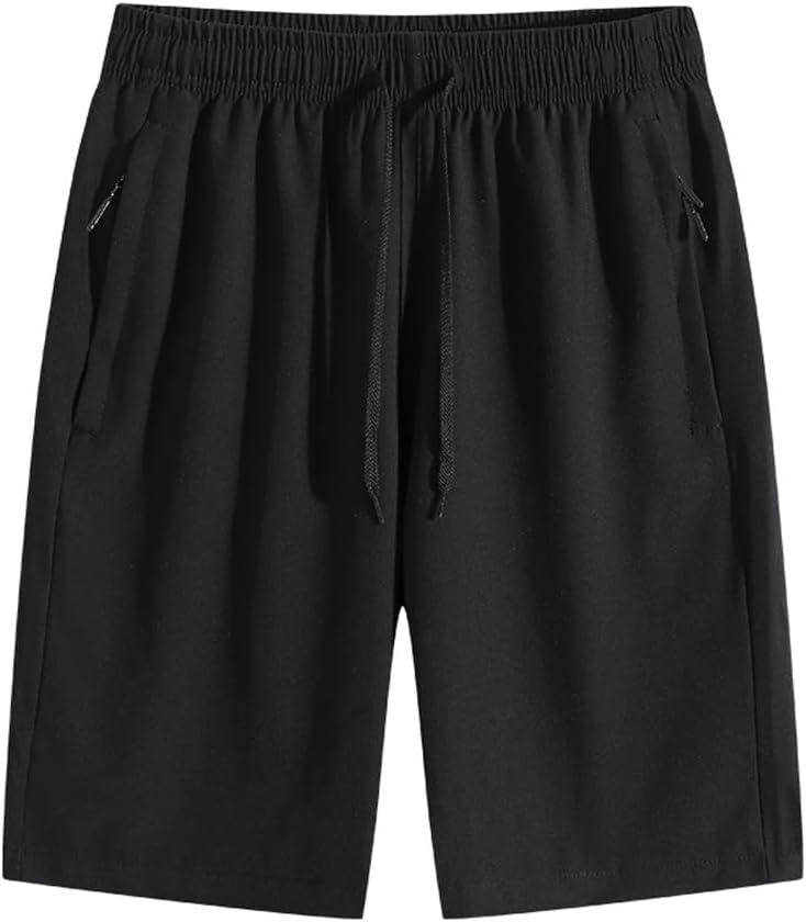 gratulatio Men's Gym Shorts with Zippered Pockets, Quick Dry Running Athletic Shorts, Lightweight Sports Basketball Workout Shorts Summer Activewear for Men S-XXL