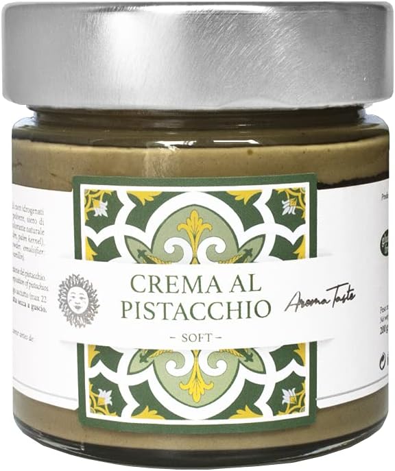 Pistachio Cream Made in Sicily | Italian Artisan Gourmet Food | 200 g