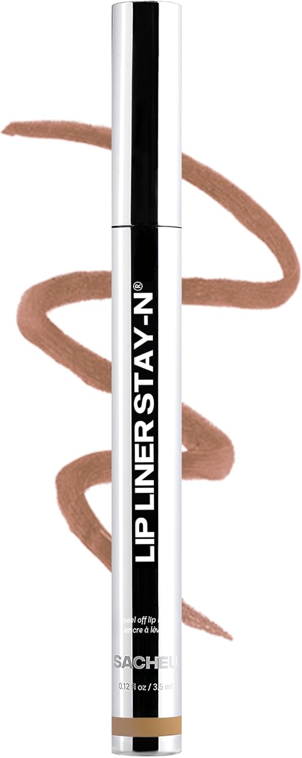 Sacheu Lip Liner STAY-N Peel Off Lip Stain, Longwear, MUAH-VE | Water-resistant, transfer & smudge-proof, lip tint with hyaluronic acid & vitamin E for conditioning benefits, matte finish