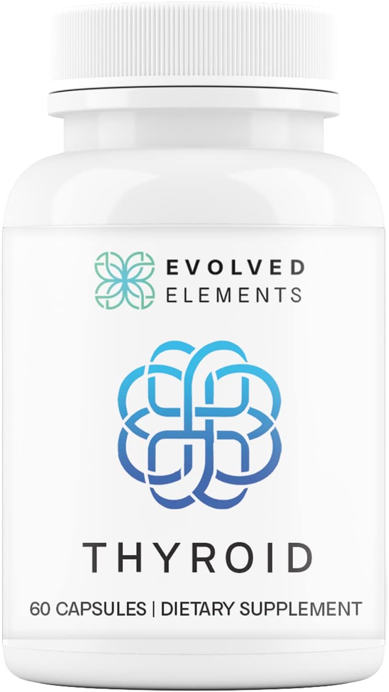 Raw Grass-Fed Desiccated Bovine Thyroid - Thyroid Support for Women - Energy & Metabolism Support - New Zealand Sourced, Non-GMO, 60 Capsules