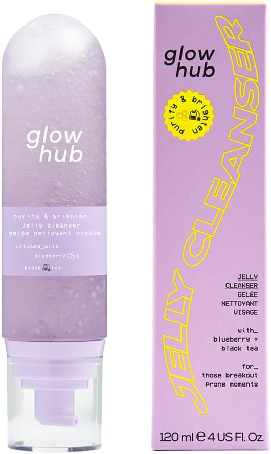 Glow Hub Purify & Brighten Jelly Cleanser with Antioxidants for All Skin Types 120ml