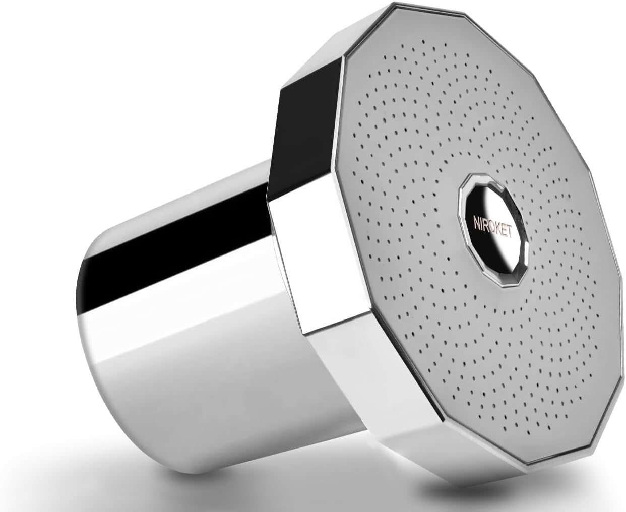 Filtered Shower Head - High-Pressure Showerhead with Water Filter System | Ideal for Hair and Skincare | Shower Water Filter System | Improve Beauty and Personal Care Routine (Modern Chrome)