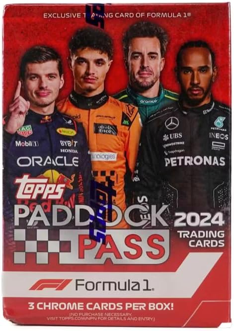 2024 Topps Paddock Pass F1 Formula 1 Blaster Box 6 Packs Per Box, 5 Cards Per Pack