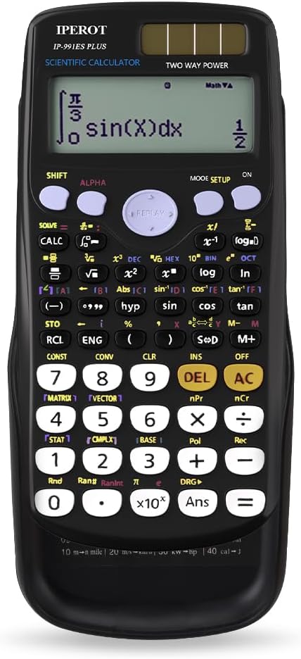 Scientific Calculators, IPEROT Math Solar Calculator with 417 Function