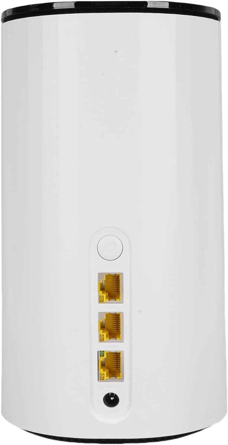 Garsent 5G CPE Router, 2.4G 5G Dual Band Cordless Router with 2 SIM Card Slots, Support 50 Users, Portable NR NSA SA Cordless Internet for Home Office (UK Plug)