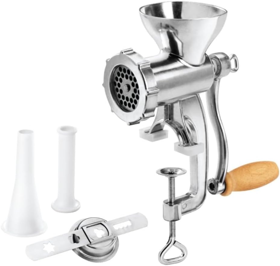 Metaltex Meat Grinder, Aluminium, Silber, 10 x 14 x 26.5 cm , Pack of 1