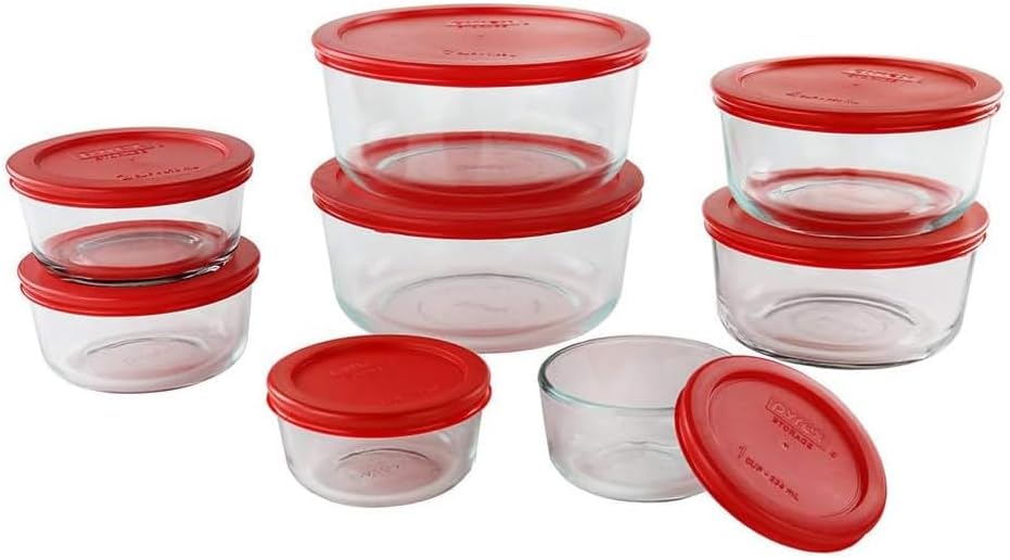 Pyrex Simply Store (8-Pack) Glass Food Storage Containers Set