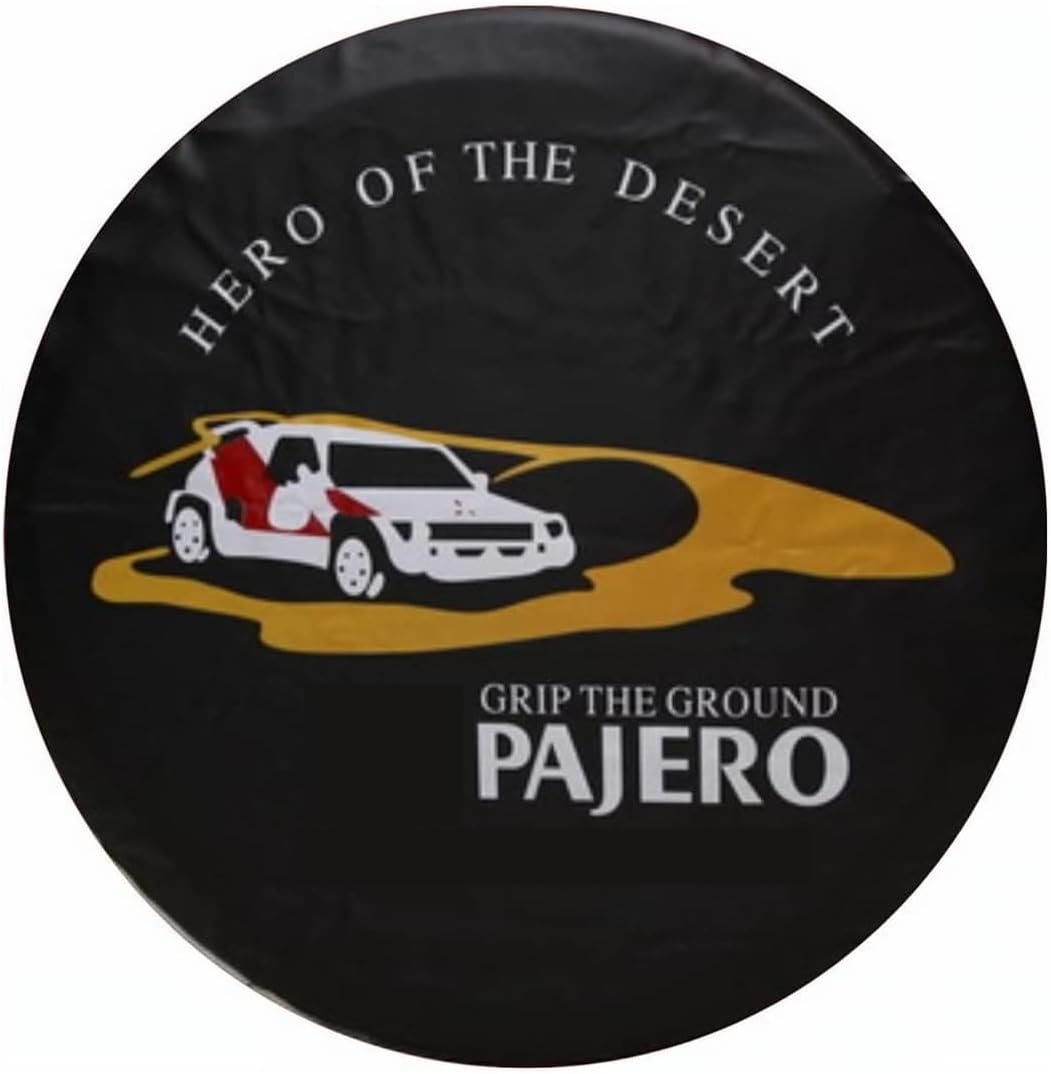 for Mitsubishi Pajero Spare Tire Cover, Spare Wheel Cover, Waterproof Dustproof Tire Cover Protector (L: 265/65R17, 245/65R17, 265/70R16)