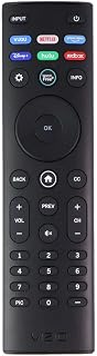 Vizio Remote (XRT140) with Vudu/Netflix/Prime/Disney/Hulu/Redbox Keys - Black