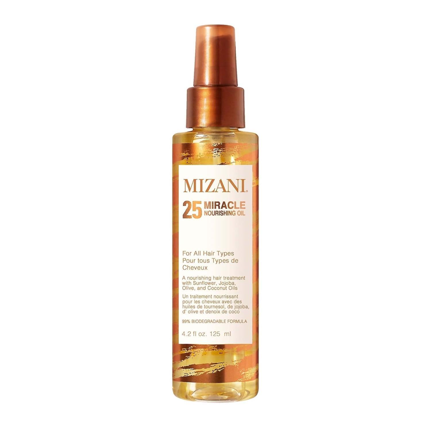 Mizani 25 Miracle Nourishing Hair Oil - Softens and Adds Weightless Shine, Hydrating & Nourishing With Coconut Oil, For Natural Hair