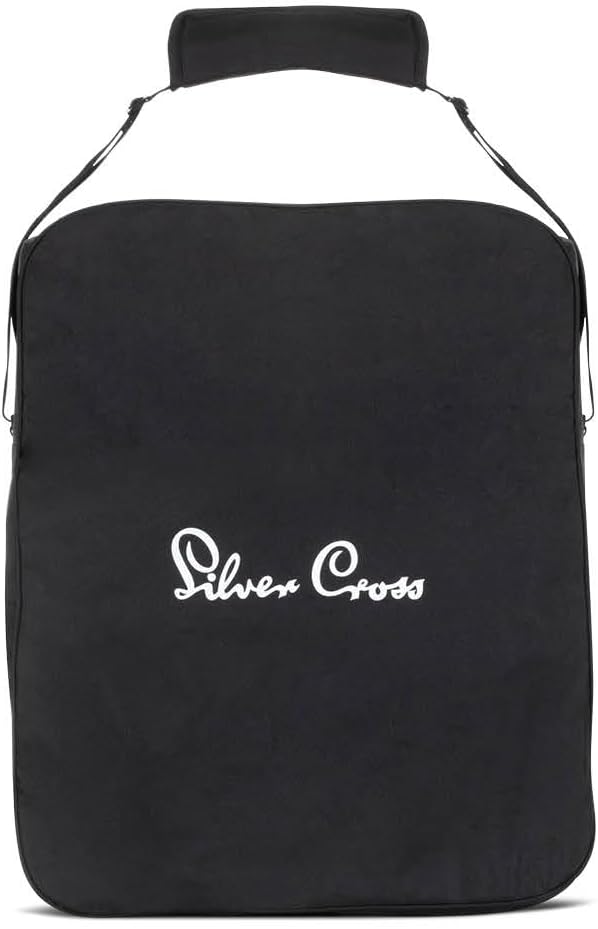 Silver Cross Clic Stroller Bag - Pram Organiser Bag - Travel Bag - Pram Accessories - Water Resistant - Black