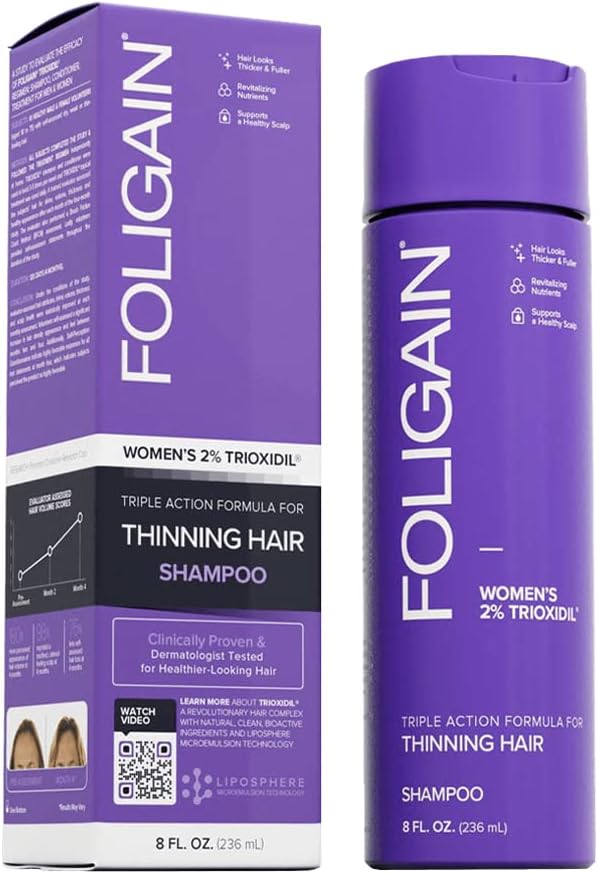 FOLIGAIN HAIR REGROWTH SHAMPOO For Women with 2% Trioxidil - Anti Hair Loss Shampoo