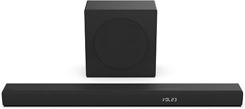Hisense HS3100 3.1Ch Sound Bar with Wireless Subwoofer, 480W, DTS Vritual: X, Dolby Digital Plus, Bluetooth 5.3, EzPlay, Roku TV Ready, HDMI/AUX/ARC/Optical/USB, Energy Star (HS3100, 2024 Model)