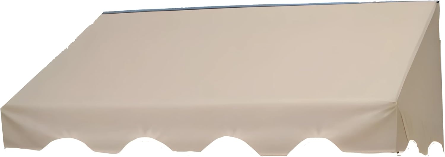 Door and Window Sunbrella Canvas Awning / 5 Colors + 3 Sizes/Classic Awning / (Linen 4 feet Wide)