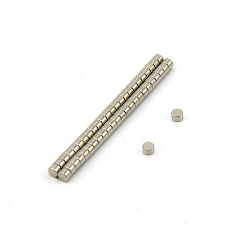 N42 Neodymium Magnet for Arts, Crafts, Model Making, DIY, Hobbies, Office, and Home - 3mm dia x 2mm thick - 0.27kg Pull - Pack of 50