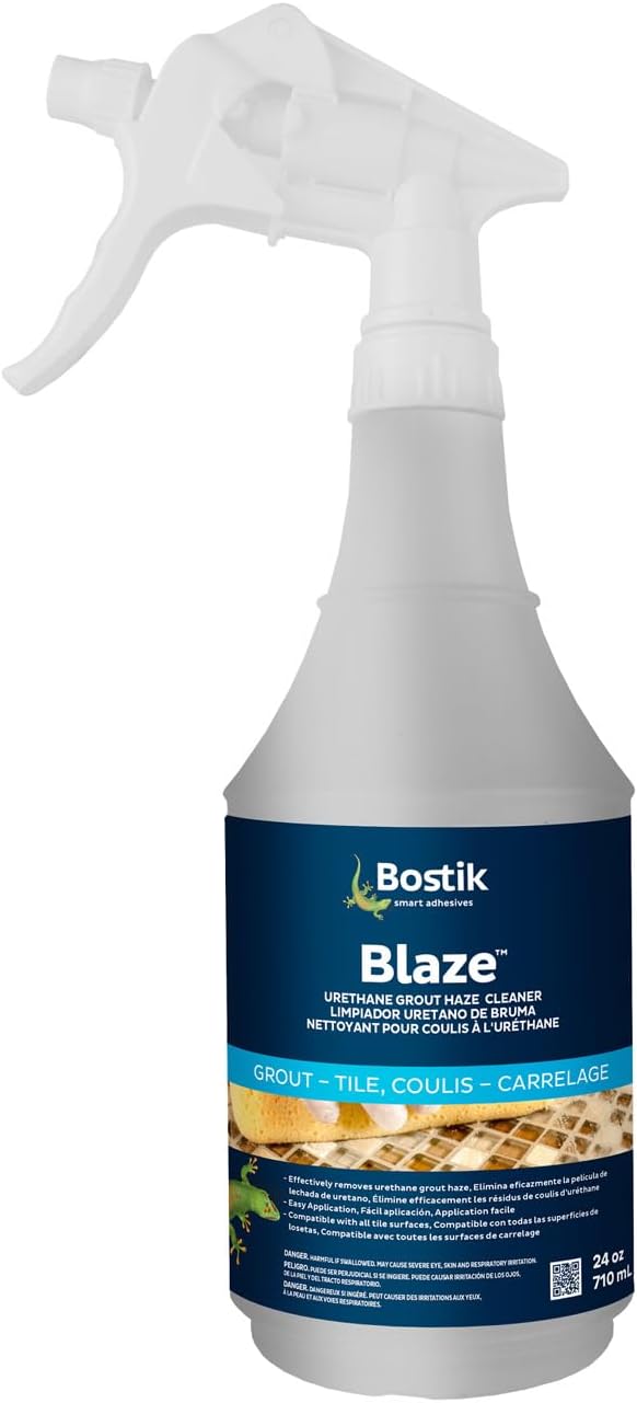 Bostik BLAZE Ready-to-Use Professional Grade - 1 x 24oz Spray Bottle | For Use on Ceramic - Porcelain - Metal - Glass - Marble - Granite - & Other Tile Types