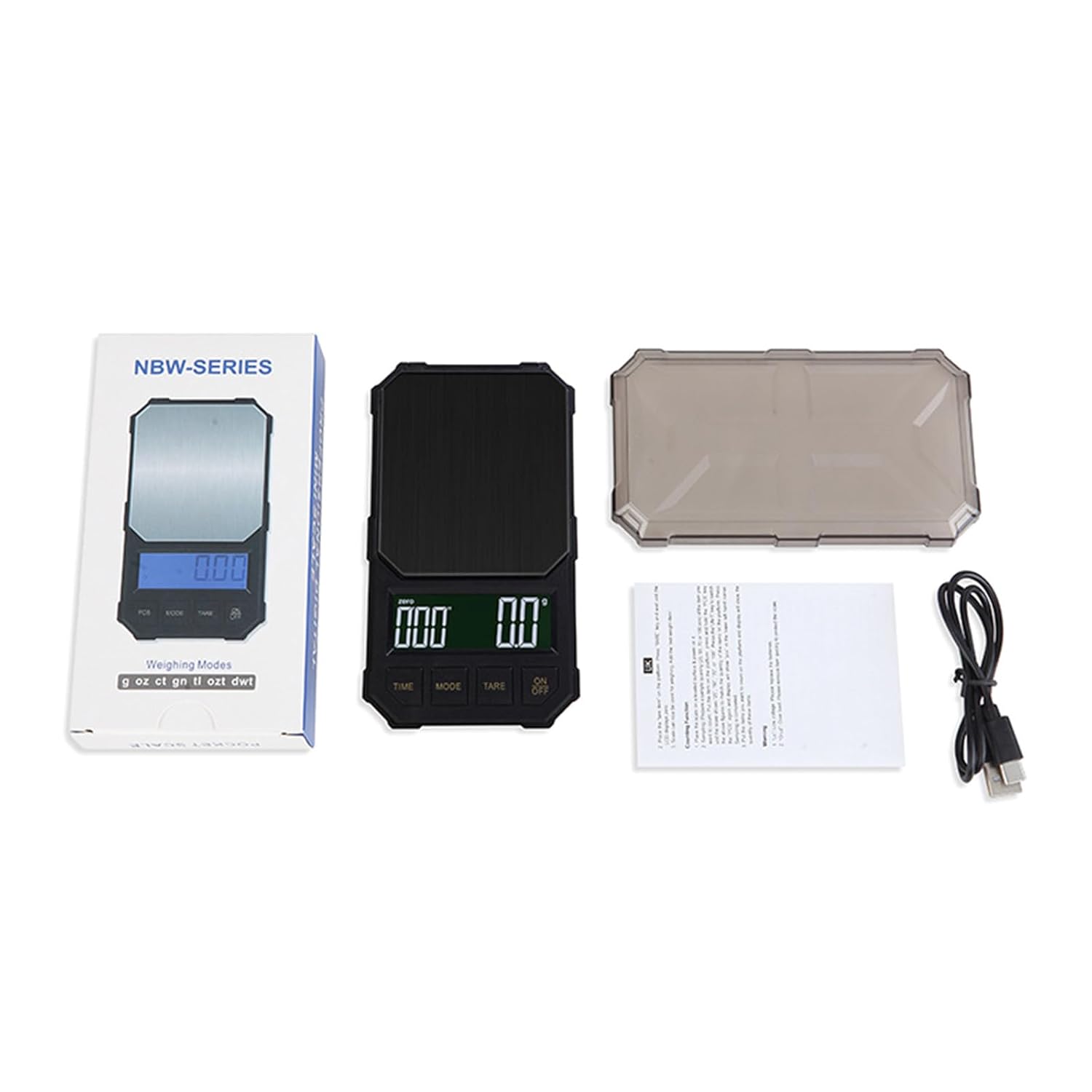 1kg/2kg Rechargeable Coffee Scale Pocket Kitchen Electronic Scale With Timer Backlit Tare Digital Display Espresso Scale Backlit LCD Display Scale