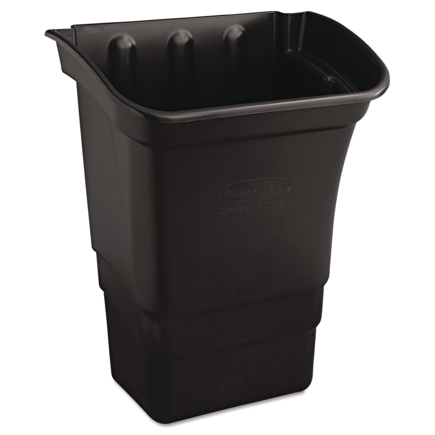 Rubbermaid Commercial Products Utility Cart Garbage Bin Accessory, 8-Gallons, 22-Inches, Heavy Duty Bussing Cart Trash Can Attachment with Top Handles