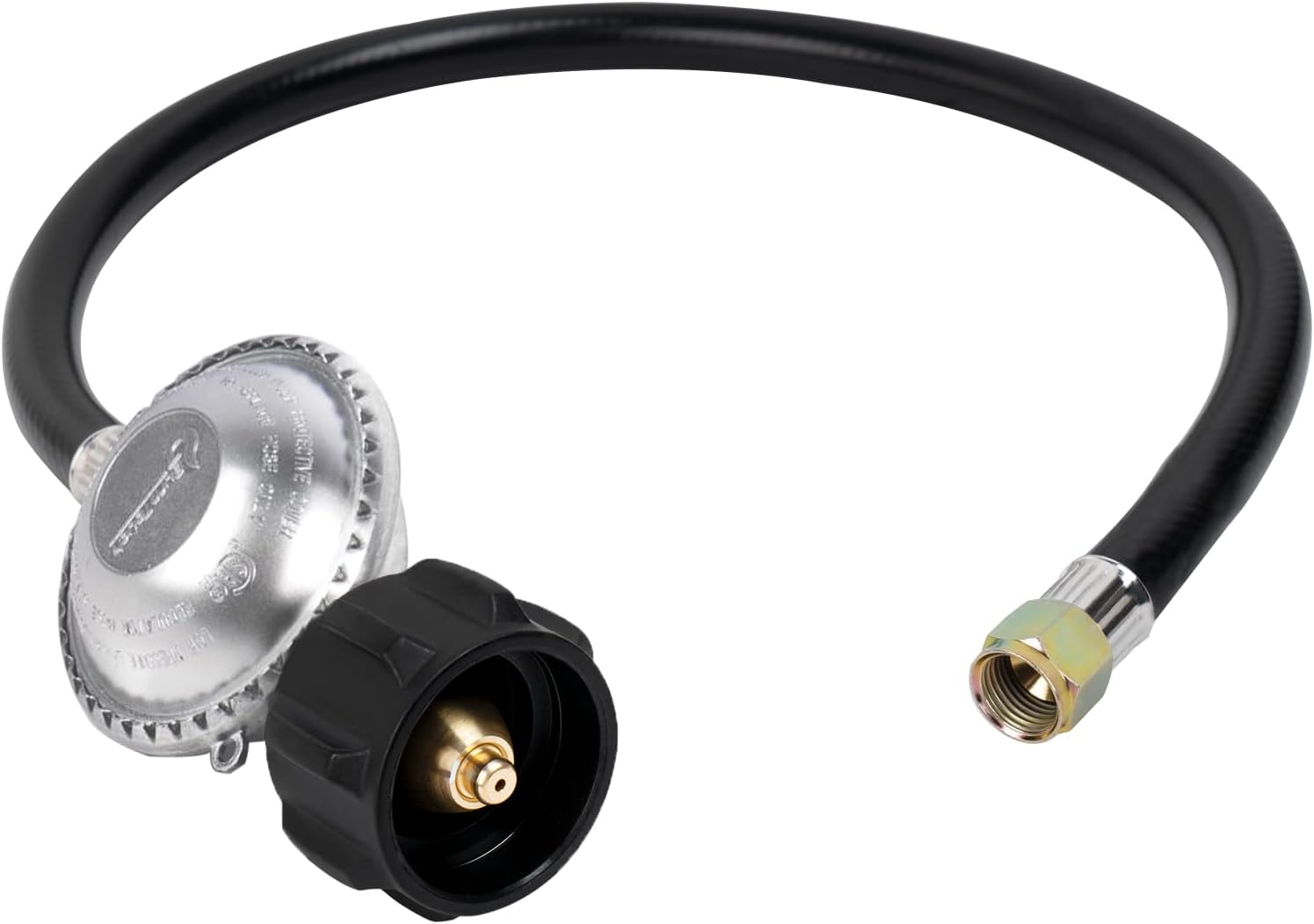SHINESTAR 2 Feet Universal Gas Grill Regulator and Hose, Replacement for Weber, Charbroil, Nexgrill Grill, Propane Patio Heater and Fire Pit