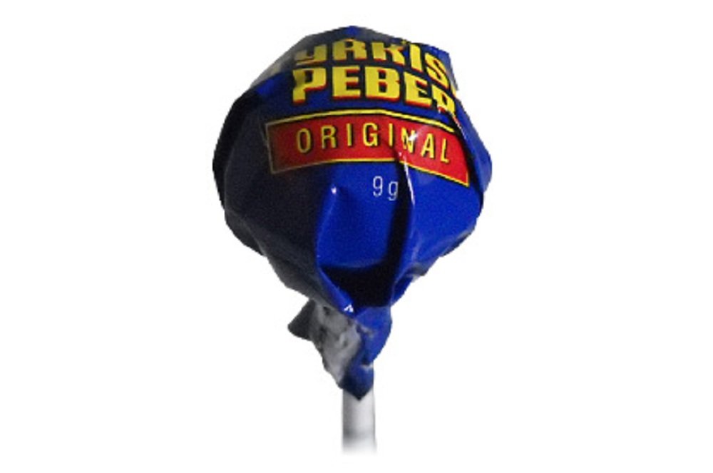 15 pcs X 9g of Fazer Tyrkisk Peber Original - Lollipop - Salmiak - Salty Liquorice - Salmiakki - Hard Boiled Candy - Sweets