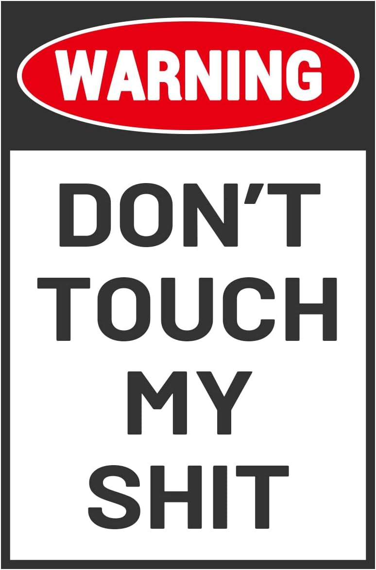 Bestylez Man Cave Do Not Touch Sign, Workshop Accessories, Garage Decor Sign, Funny Dad Gifts 12" * 8" (186)