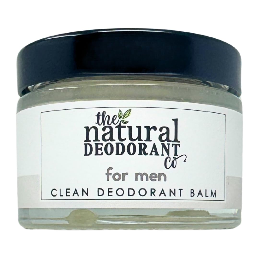 The Natural Deodorant Co, Clean Deodorant Balm For Men 55g | Aluminum Free, Plastic Free, Natural Ingredients, Effective All Day Protection For Men