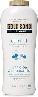 Gold Bond Ultimate Comfort with Aloe Body Powder - 100% Talc-free, 10 Oz by Chattem