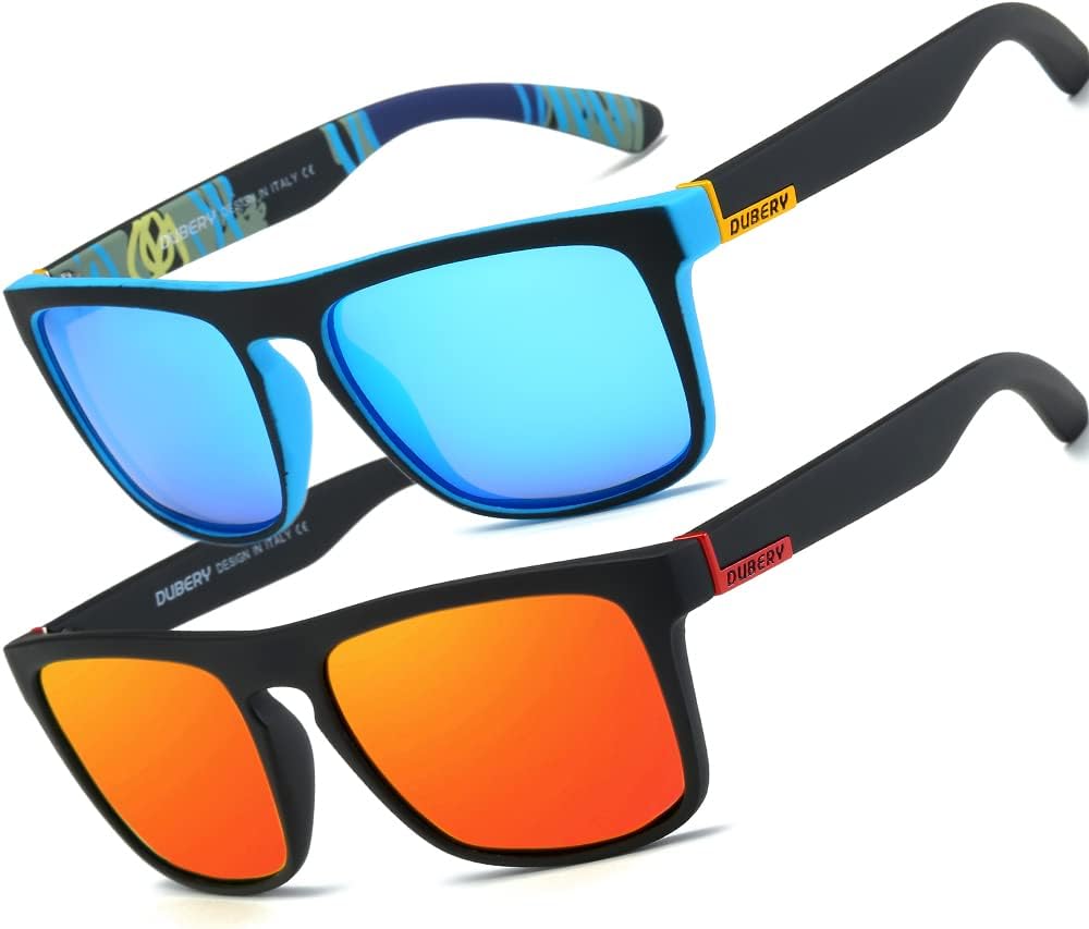 HGDGears Mens Sunglasses Polarized With UV400 Protection Lightweight Frame Sun Glasses for Outdoor