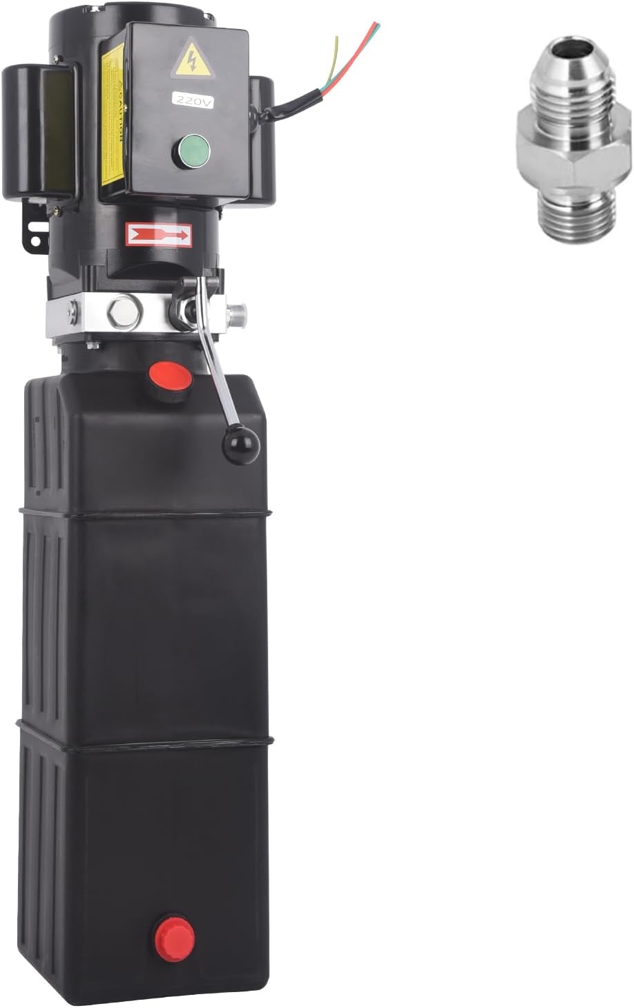 220V Hydraulic Power Unit 2950 PSI, 2HP Single-Acting Post Hydraulic Pump for Dump Trailer & Car Lifting