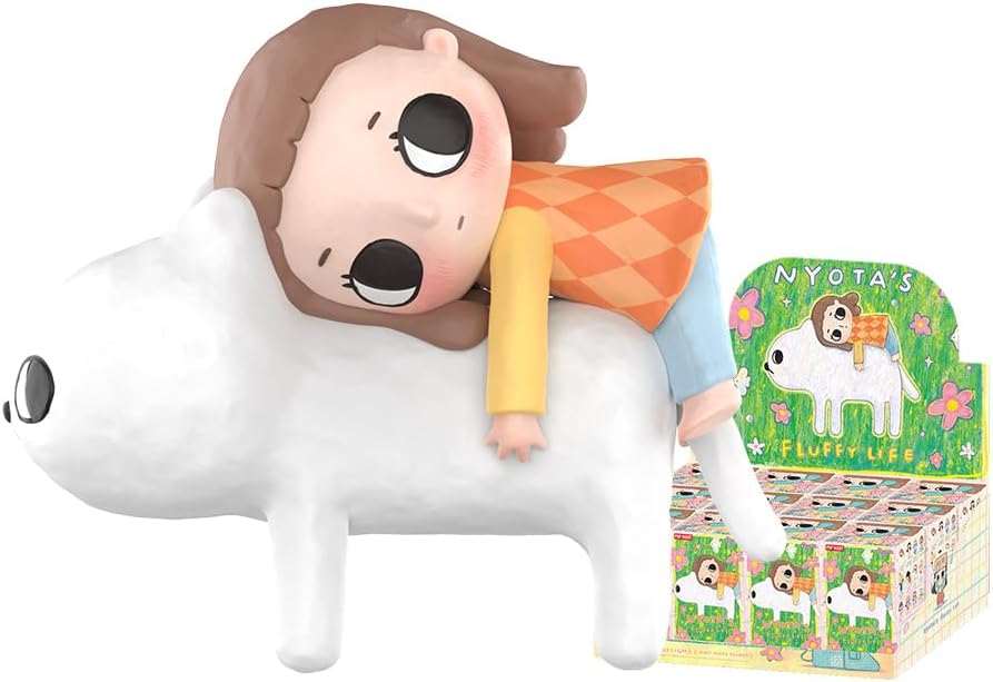 POP MART Nyota's Fluffy Life Series Figures Whole Set(12Boxes) 2.5 inches Articulated Character Premium Design gifts for women Fan-Favorite blind box Collectible Toy Art Toy Action Figure