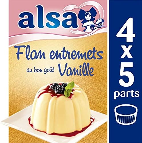 Alsa - Flavor Vanilla Flan Octueux 190G - Lot of 4 - Price Per Lot - Fast Delivery