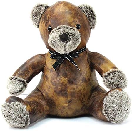Lesser & Pavey Faux Leather Teddy Door Stops