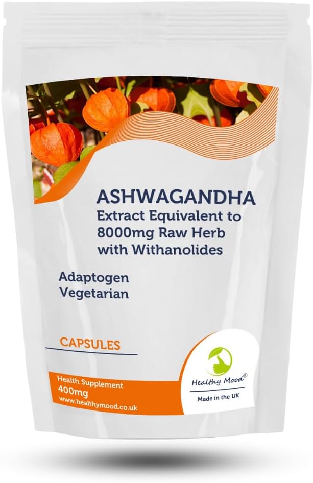 Ashwagandha 90 Capsules – High-Potency Adaptogen for Stress Relief, Energy, and Focus – Supports Relaxation, Immune System, and Vitality