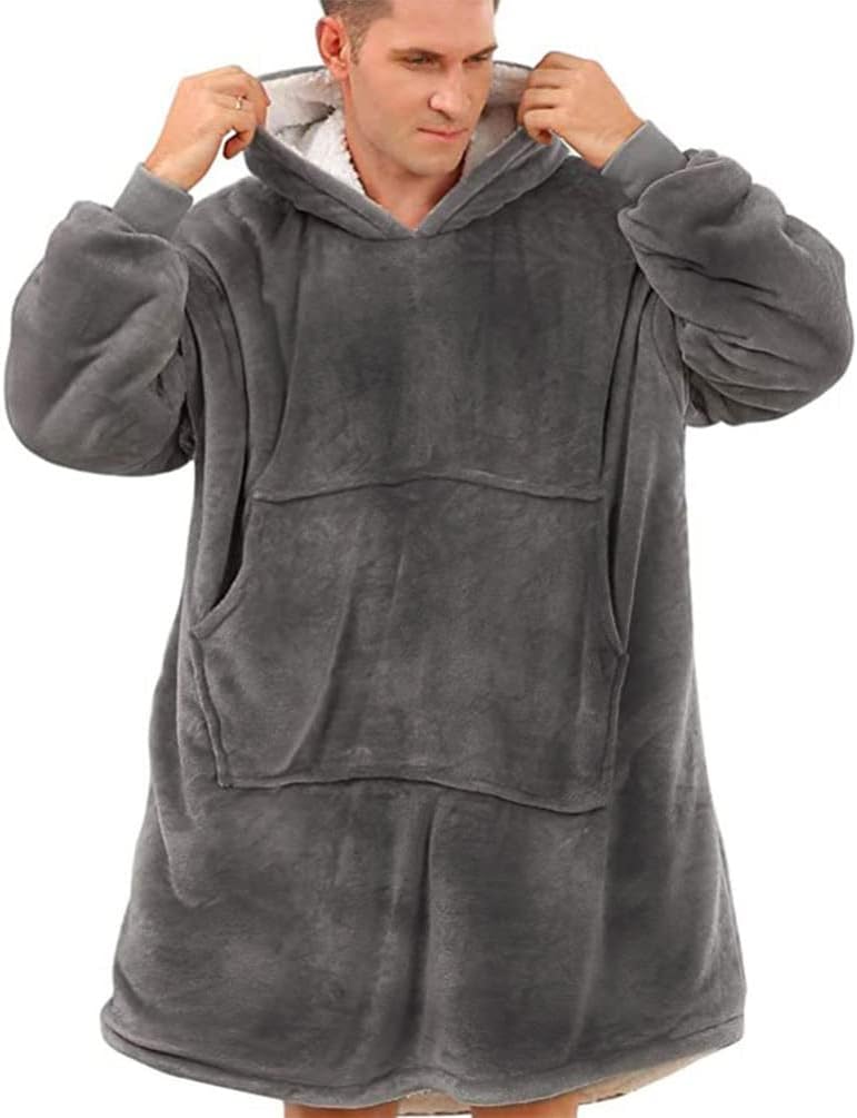 YOULIKE Oversized Hoodie Sweatshirt Blanket - Super Warm Cozy Wearable Hoodies Sweatshirt, Super Soft Comfortable TV Blanket Hoodies, TV Hoodie Blanket for Women Men Girls Boys Kids