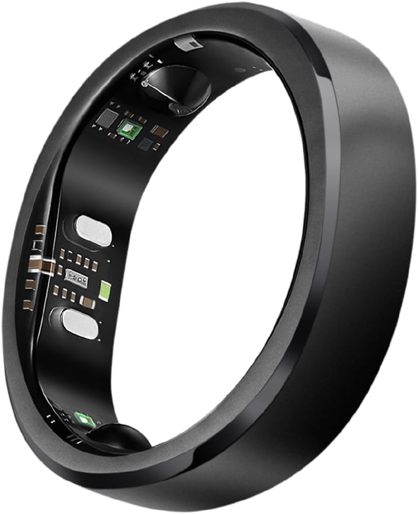 RingConn Gen 3, World’s First Smart Ring with Vascular Trends, No App Subscription, Vibration Alerts, Sleep, Fitness & Heart Rate, 14-Day Battery Life, Size Before You Buy(Size 9, Matte Black)