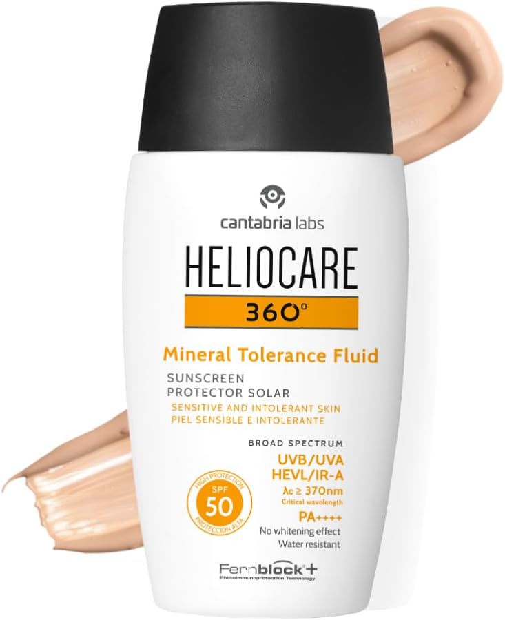 Heliocare 360 Mineral Tolerance Fluid Sunscreen, SPF50, PA++++, 50ml