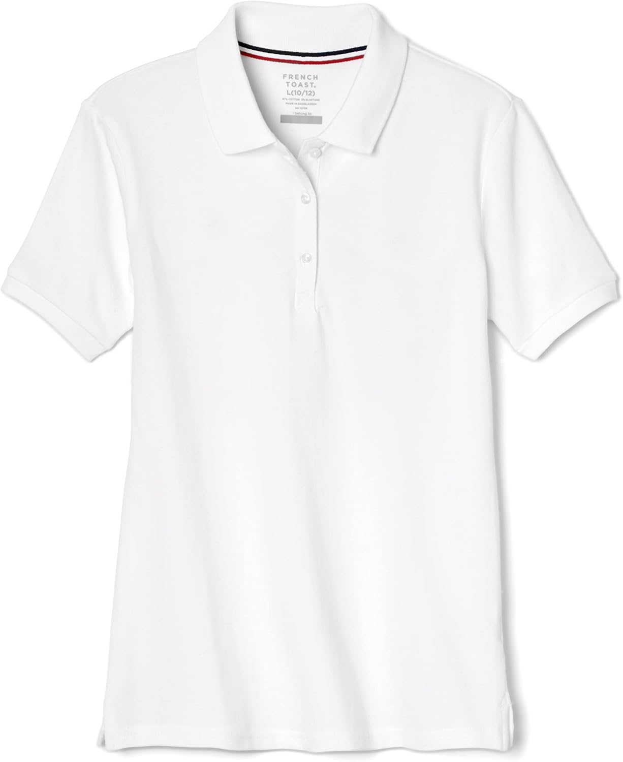 French Toast Women's Short Sleeve Stretch Pique Polo Shirt