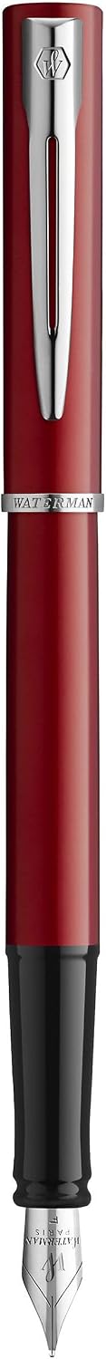 Waterman Allure Fountain Pen | Red Lacquer | Fine Nib | Blue Ink | Gift Box