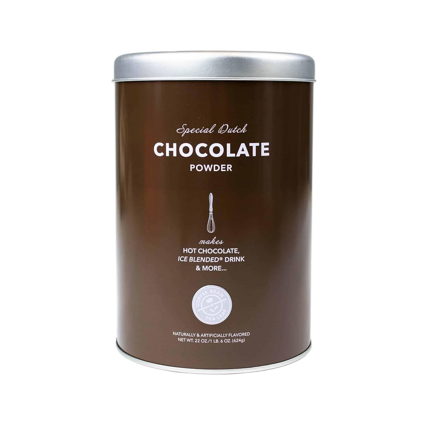 The Coffee Bean & Tea Leaf, Dutch Chocolate Powdered Creamer for Coffee, Lattes, Smoothies, Drinks, Baking, 22oz. Tin, 2 Pack