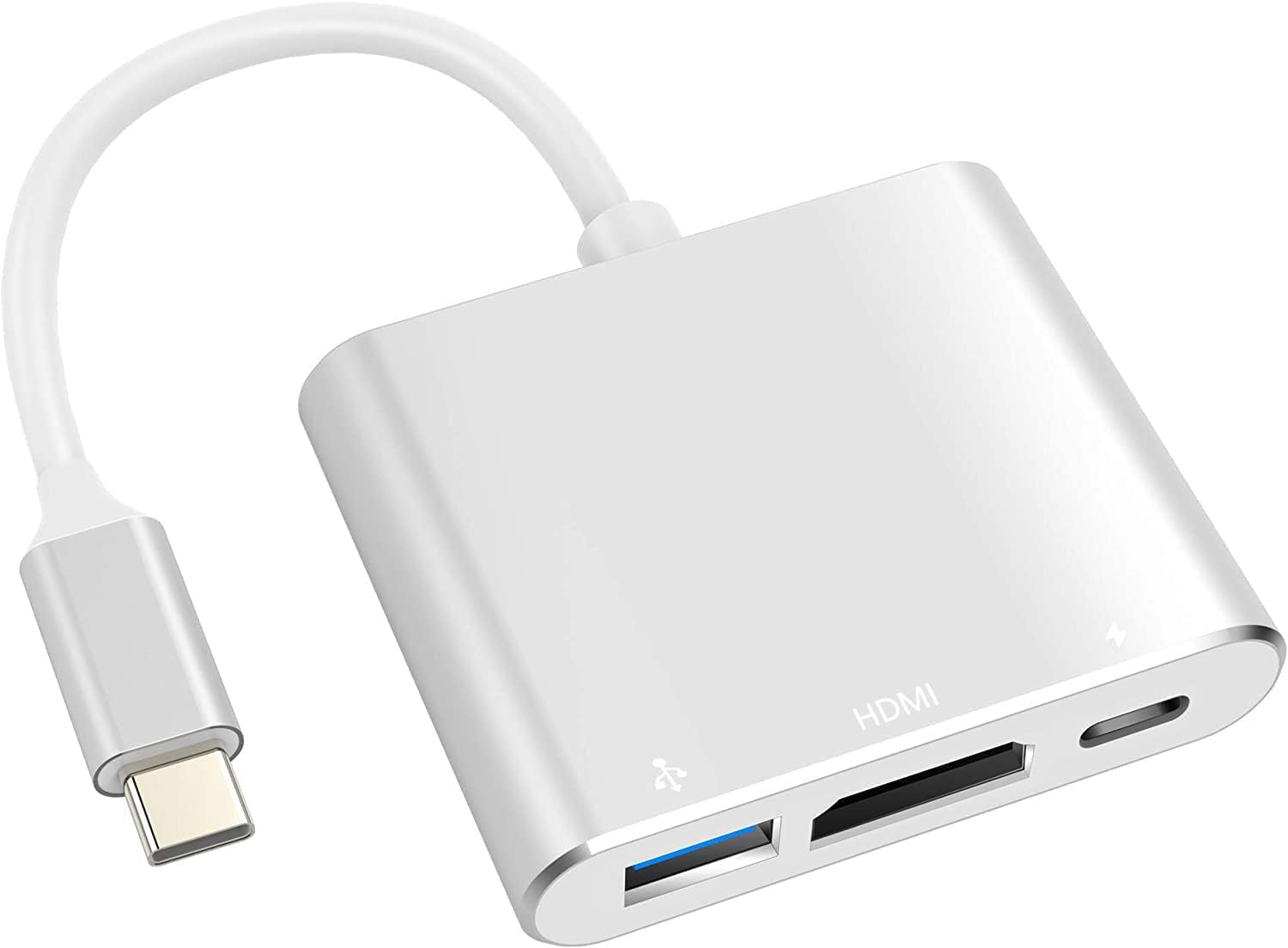 USB C Digital AV Multiport Adapter With HDMI 4K 60Hz Output, USB 3.0 & C Fast Charging Ports for Apple MacBook Pro 2016-2023 Air M1 M2 2018-2023, iPad Pro iMac, and More USB-C Devices