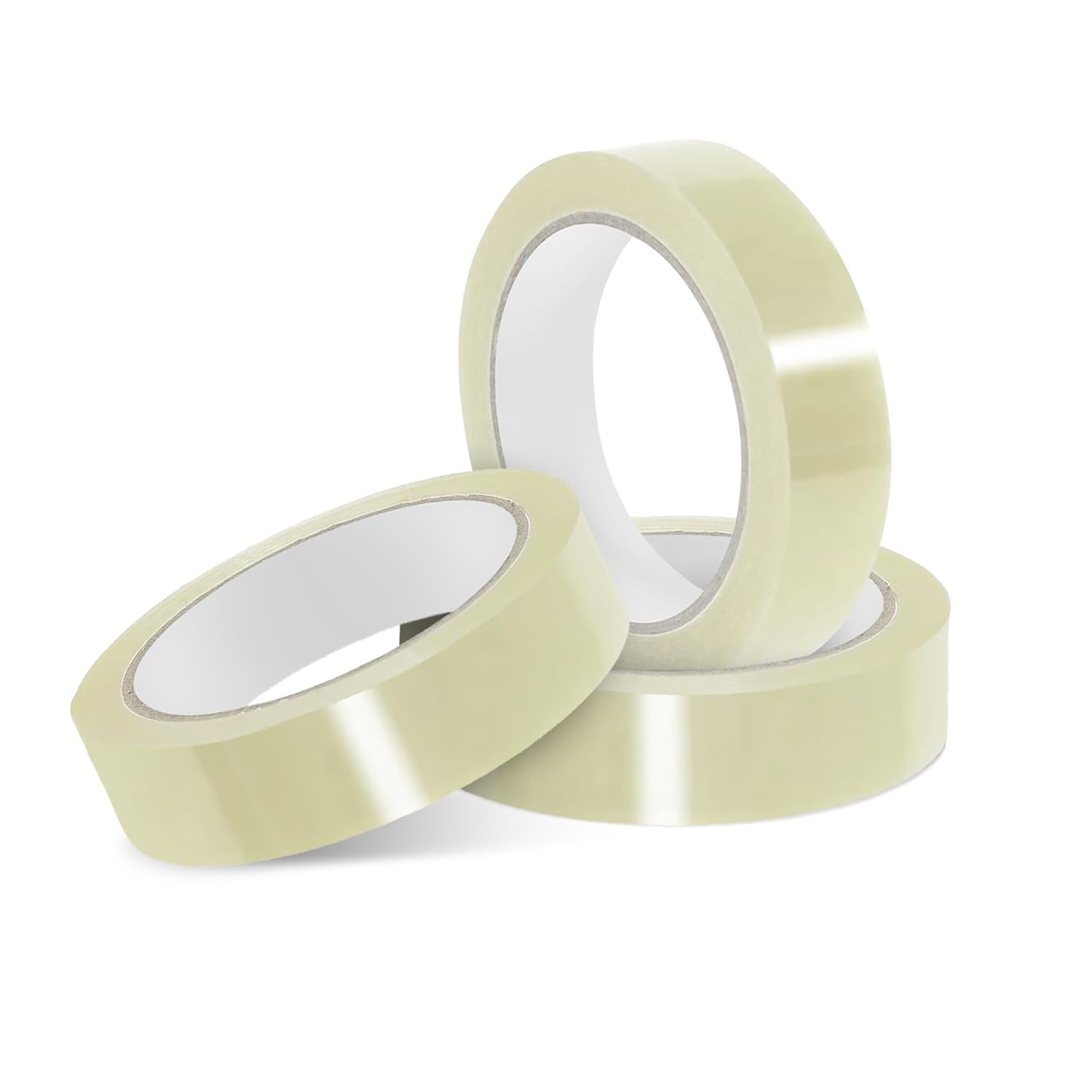 G4GADGET 3 Pack Clear Cello Tape – 24mm Wide, 45 Micron Thick, Strong Transparent Adhesive Tape for Packing, Wrapping & Office Use
