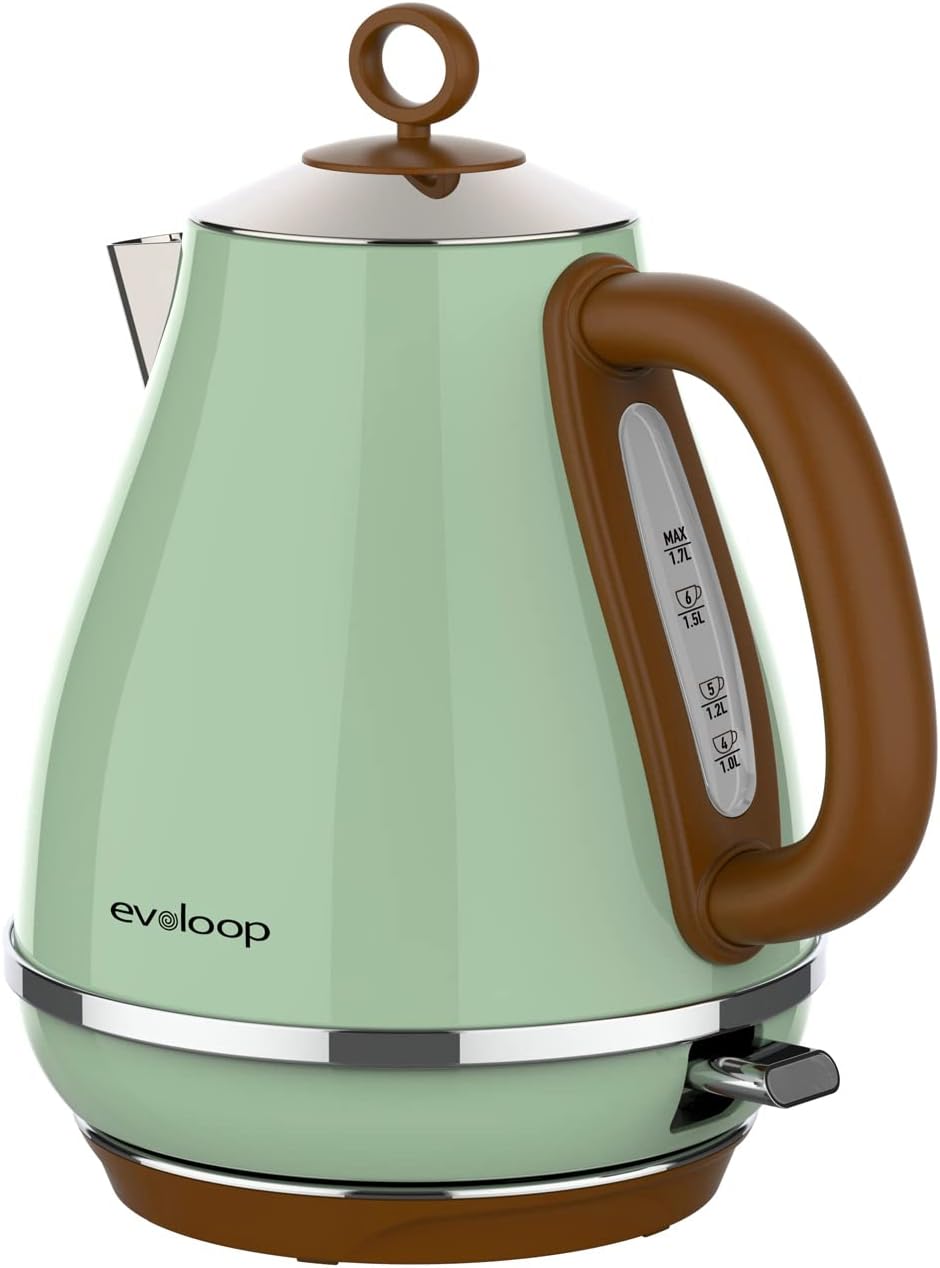 1.7L Electric Kettles, BPA Free Tea Kettle, Hot Water Boiler Heater, Stainless Steel Teapot, Auto Shut-Off & Boil-Dry Protection, 120V/1500W